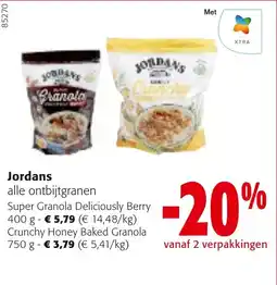 Colruyt Jordans crunchy honey baked granola aanbieding