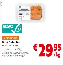 Colruyt Boni Selection zalmbrazades aanbieding