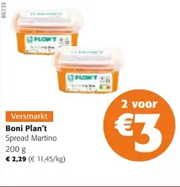 Colruyt Boni Plan't Spread Martino aanbieding
