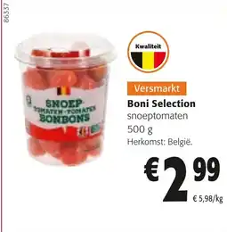 Colruyt Boni Selection snoeptomaten aanbieding