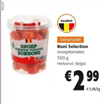 Colruyt Boni Selection snoeptomaten aanbieding