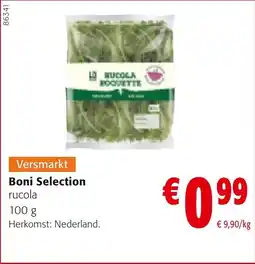 Colruyt Boni Selection rucola aanbieding