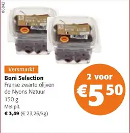 Colruyt Boni Selection Franse zwarte olijven de Nyons Natuur aanbieding