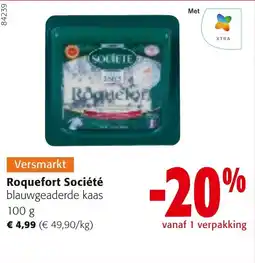 Colruyt Roquefort Société blauwgeaderde kaas aanbieding