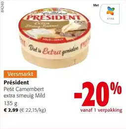 Colruyt Président Petit Camembert extra smeuïg Mild aanbieding