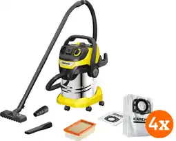 Coolblue Karcher WD 5 P S V-25/5/22 (YSY) + Karcher Stofzuigerzak voor WD 4/5/6 (4x) aanbieding