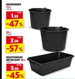 Hubo Talen Tools metserskuip 40l aanbieding
