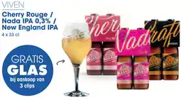 Prik en Tik Viven Cherry Rouge / Nada IPA 0,3% / New England IPA aanbieding