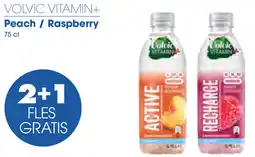 Prik en Tik VOLVIC VITAMIN+ Peach/Raspberry aanbieding