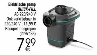 Cora Intex elektrische pomp quick-fill aanbieding
