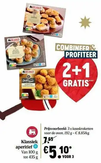 Delhaize Klassiek aperitief kaaskroketten voor de oven aanbieding