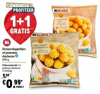Delhaize Pommes duchesse aanbieding