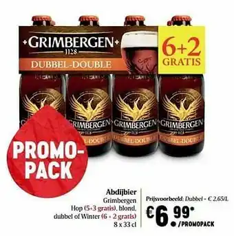 Delhaize Abdijbier grimbergen dubbel aanbieding