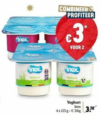 Delhaize Yoghurt inex aanbieding
