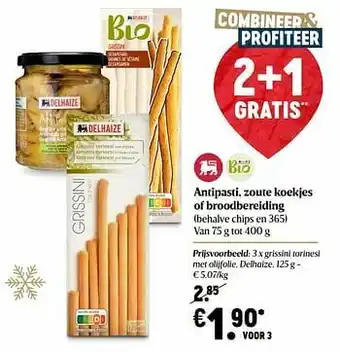 Grissini torinesi met olijfolie delhaize