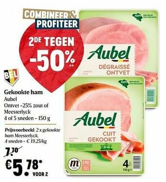 Delhaize Gekookte ham meesterlyck aanbieding