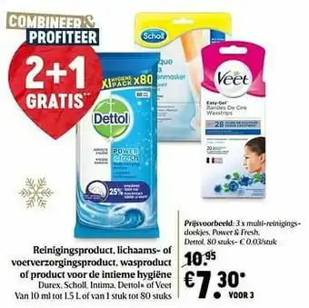 Delhaize Multi-reinigingsdoekjes power + fresh dettol aanbieding