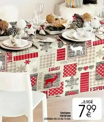 Cora Tafellaken tentation aanbieding