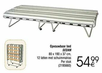 Cora Opvouwbaar bed sedan aanbieding