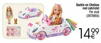 Cora Barbie en chelsea met cabriolet aanbieding