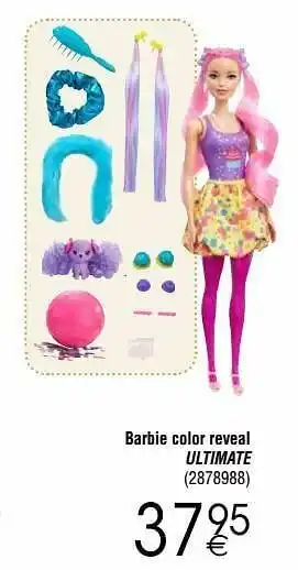 Cora Barbie color reveal ultimate aanbieding