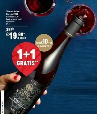 Delhaize Tenuta arbéta barolo 2017 barolo d.o.c.g rode wijn uit italië piemonte aanbieding