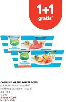 Spar CAMPINA GREEK POWERBOWL aanbieding