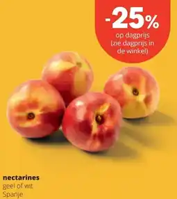 Spar nectarines aanbieding