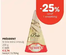 Spar PRÉSIDENT aanbieding