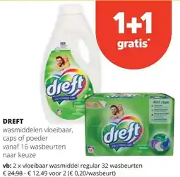 Spar DREFT wasmiddelen vloeibaar aanbieding
