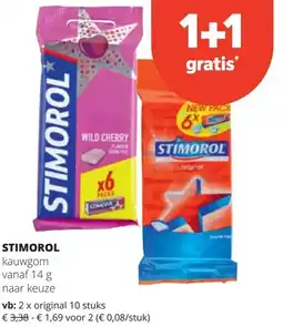 Spar STIMOROL kauwgom vanaf 14 g aanbieding