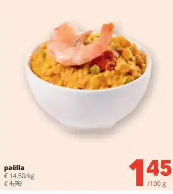 Spar paëlla aanbieding