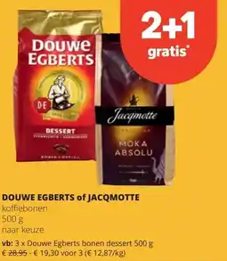 Spar DOUWE EGBERTS of JACQMOTTE aanbieding