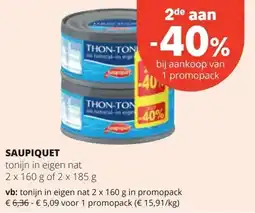 Spar SAUPIQUET aanbieding