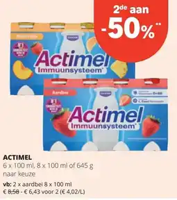 Spar ACTIMEL aanbieding