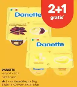 Spar DANETTE vanaf 4 x 90 g aanbieding