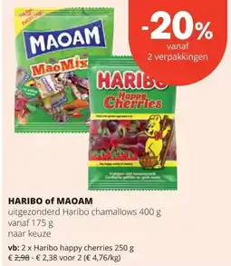 Spar HARIBO of MAOAM aanbieding