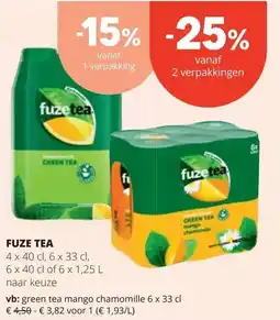 Spar FUZE TEA aanbieding