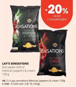 Spar LAY'S SENSATIONS aanbieding