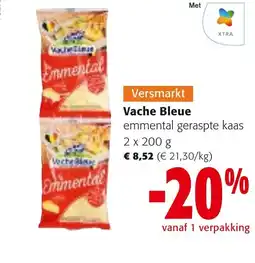 Colruyt Vache Bleue emmental geraspte kaas aanbieding