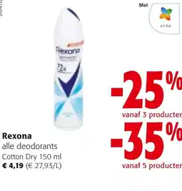 Colruyt Rexona Cotton Dry aanbieding