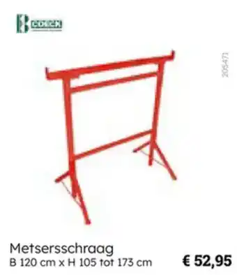 Multi bazar Coeck Metsersschraag aanbieding