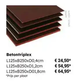 Multi bazar Betontriplex aanbieding