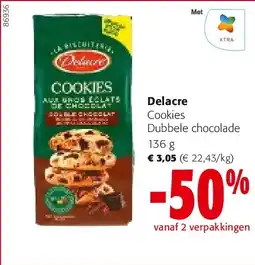 Colruyt Delacre Dubbele chocolade 136 g aanbieding