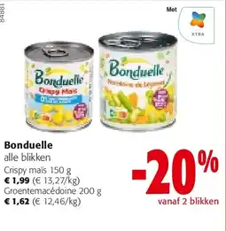 Colruyt Bonduelle Crispy maïs 150 g aanbieding