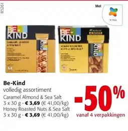 Colruyt Be-Kind Caramel Almond & Sea Salt 3 x 30 g aanbieding