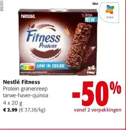 Colruyt Nestlé Fitness Protein granenreep tarwe-haver-quinoa aanbieding