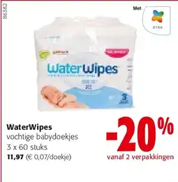 Colruyt WaterWipes vochtige babydoekjes aanbieding