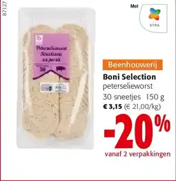 Colruyt Boni Selection peterselieworst 30 sneetjes 150 g aanbieding