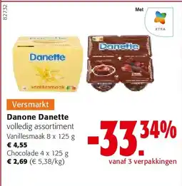 Colruyt Danone Danette Vanillesmaak 8 x 125 g aanbieding